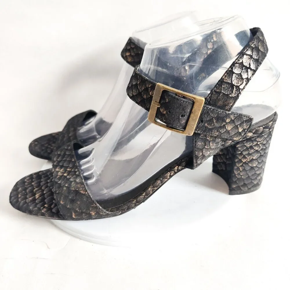 Vaneli Iridescent Snakeskin Black 3